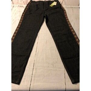 Coldwater Creek Women's Jeans Shape Me Black Straight Stretch Size 12 X 32 NWT